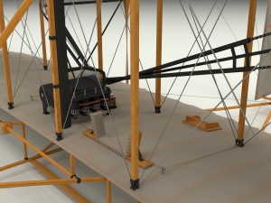 animated wright flyer Modelo 3D