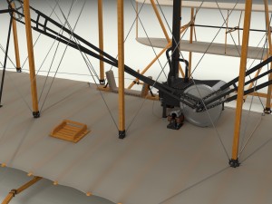 animated wright flyer Modelo 3D