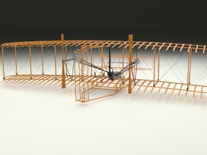 animated wright flyer Modelo 3D