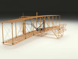 volantino animato di Wright Modello 3D