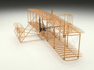 volantino animato di Wright Modello 3D