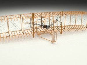 animated wright flyer Modelo 3D