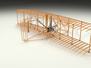 animated wright flyer Modelo 3D