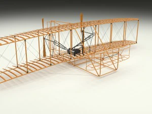 volantino animato di Wright Modello 3D