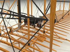 volantino animato di Wright Modello 3D