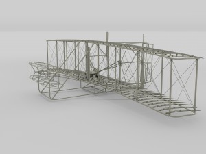 animated wright flyer Modelo 3D