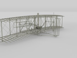 animated wright flyer Modelo 3D