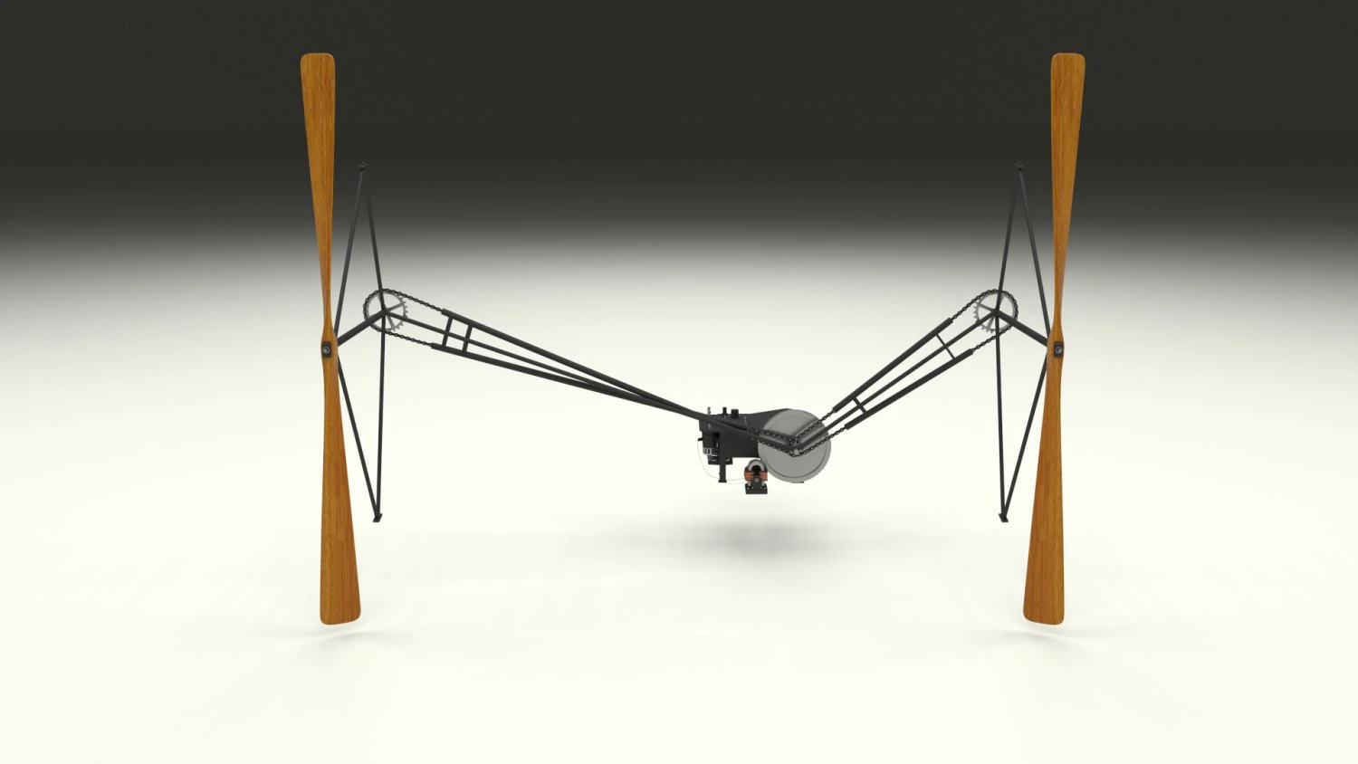 wright flyer propulsion animated 3D Model .c4d .max .obj .3ds .fbx .stl .blend 