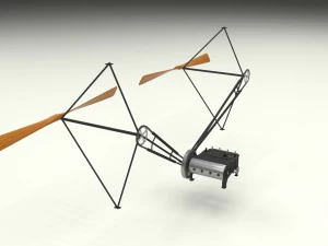 wright flyer propulsion animated 3D Model