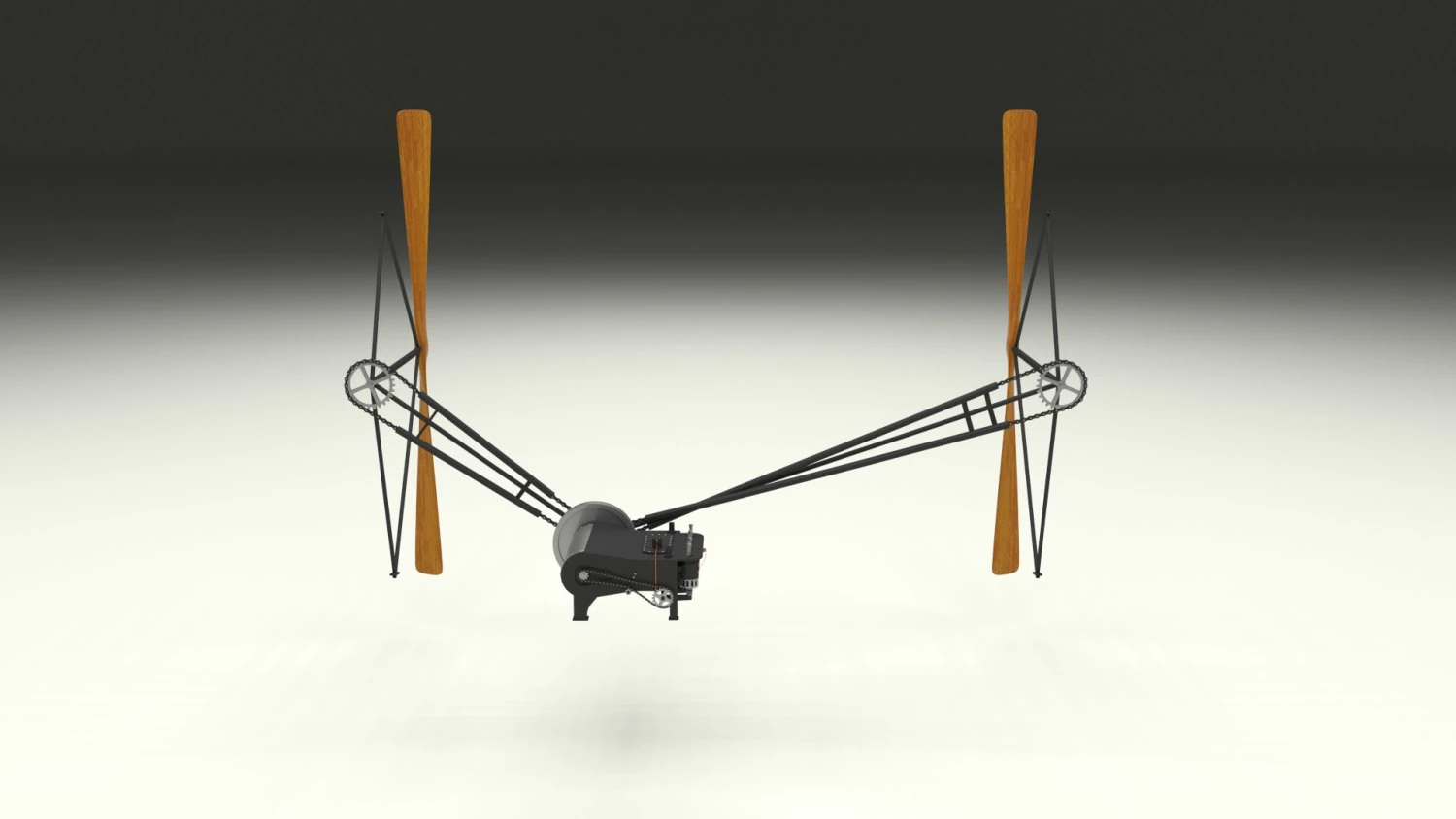 wright flyer propulsion 3D Model .c4d .max .obj .3ds .fbx .stl .blend 