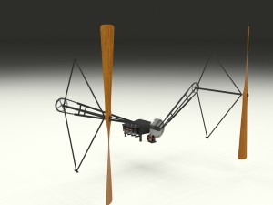 wright flyer propulsion Modello 3D