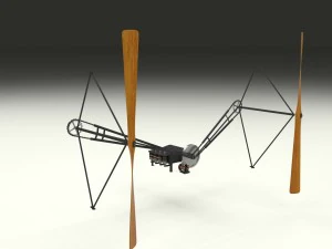 wright flyer propulsion 3D Model