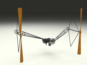 wright flyer propulsion 3D Model
