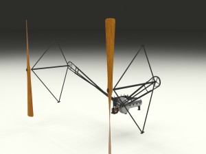 wright flyer propulsion Modello 3D