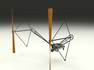 wright flyer propulsion 3D Model