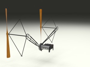 wright flyer propulsion Modello 3D