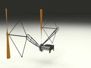wright flyer propulsion 3D Model
