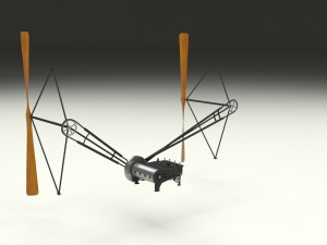 wright flyer propulsion Modello 3D