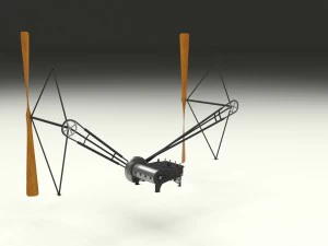 wright flyer propulsion 3D Model