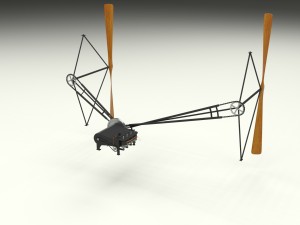 wright flyer propulsion Modello 3D