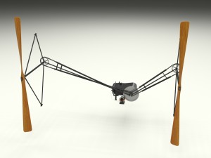 wright flyer propulsion Modello 3D