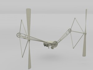 wright flyer propulsion Modello 3D