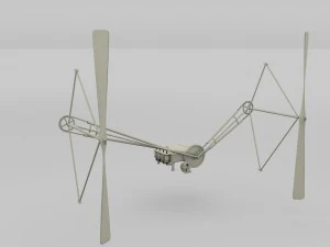 wright flyer propulsion 3D Model