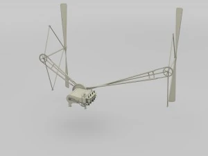 wright flyer propulsion 3D Model