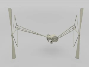 wright flyer propulsion 3D Model