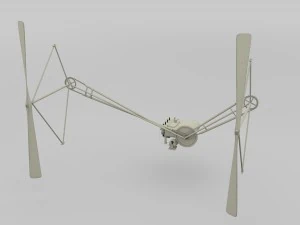 wright flyer propulsion 3D Model