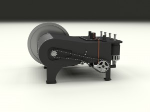 wright flyer engine Modelo 3D