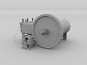 wright flyer engine Modelo 3D