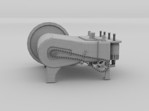 wright flyer engine Modelo 3D