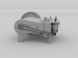 wright flyer engine Modelo 3D
