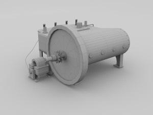 wright flyer engine Modelo 3D