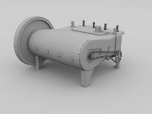 wright flyer engine Modelo 3D