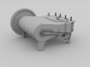 wright flyer engine Modelo 3D