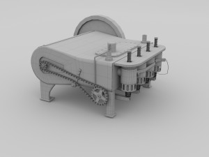 wright flyer engine Modelo 3D