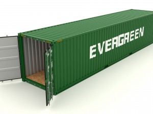 shipping container evergreen 3D Model