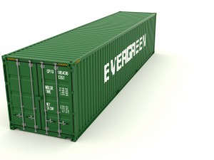shipping container evergreen Modelo 3D