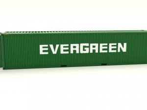 shipping container evergreen Modelo 3D