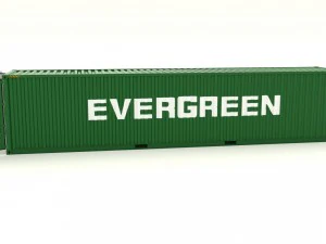 shipping container evergreen 3D Model