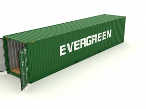 shipping container evergreen Modelo 3D