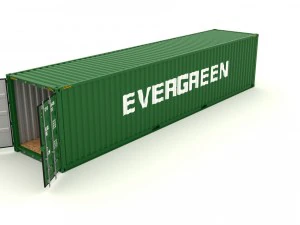 shipping container evergreen 3D Model