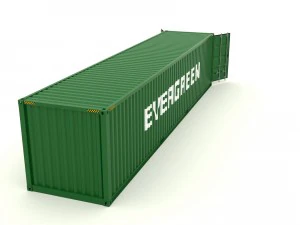shipping container evergreen 3D Model