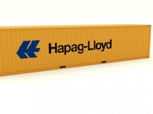 shipping container hapag lloyd 3D मॉडल