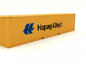 shipping container hapag lloyd 3D मॉडल