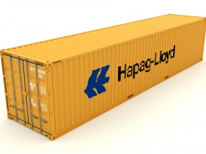 shipping container hapag lloyd 3D मॉडल