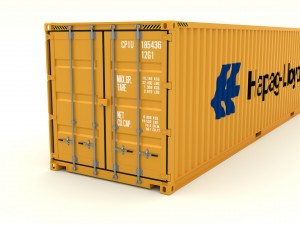 shipping container hapag lloyd 3D मॉडल
