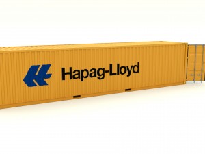 shipping container hapag lloyd 3D मॉडल
